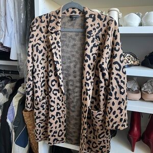 J Crew leopard cardigan size XS